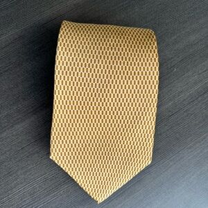 Perry Ellis Portfolio Tie Gold & Brown Men's Tie Perry Ellis Men’s Tie